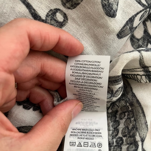 Echo Floral Pattern Swim Cover/Dress, Sz L (P2P 21.5”) - Picture 6 of 6